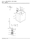 WATER CARRYING & PUMP ASSY. (REV. A - D) Diagram and Parts List for W26HY2K  Magic Chef Washer