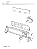 CONTROL PANEL Diagram and Parts List for YE14JA1  Magic Chef Dryer