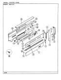 CONTROL PANEL Diagram and Parts List for 38JN-6AVW-EV  Magic Chef Range