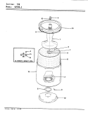 TUB (REV. E - F) Diagram and Parts List for W25HN2  Magic Chef Washer