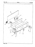 CONTROL PANEL (REV. E - F) Diagram and Parts List for W25HN2  Magic Chef Washer