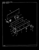 CONTROL PANEL (REV. G - L) Diagram and Parts List for W25HN2  Magic Chef Washer