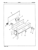 CONTROL PANEL (REV. A - D) Diagram and Parts List for W25HN2  Magic Chef Washer