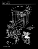 EXTERIOR Diagram and Parts List for YE20JN4C  Magic Chef Dryer