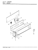 CONTROL PANEL (REV. A - C) Diagram and Parts List for YG20JN25  Magic Chef Dryer