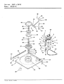 BASE & DRIVE (REV. A - B) Diagram and Parts List for W20HA4C  Magic Chef Washer