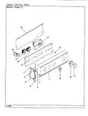 CONTROL PANEL (REV. A - D) Diagram and Parts List for W20HN23  Magic Chef Washer