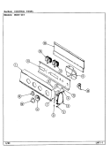 CONTROL PANEL (W20H23T) Diagram and Parts List for W20HN23  Magic Chef Washer