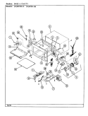 BASE & CAVITY Diagram and Parts List for DM15H-5B  Norge Microwave