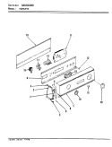 CONTROL PANEL (REV. A - D) Diagram and Parts List for YG20JN4  Magic Chef Dryer