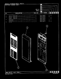 CONTROL PANEL Diagram and Parts List for M5E-15  Magic Chef Microwave
