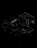 TURNTABLE Diagram and Parts List for M5E-15  Magic Chef Microwave