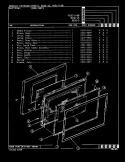DOOR Diagram and Parts List for M15E-15  Magic Chef Microwave