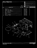 TURNTABLE (M15E - 15) Diagram and Parts List for M15E-15  Magic Chef Microwave
