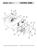 CONTROL PANEL Diagram and Parts List for 98FA-4CLX  Magic Chef Wall Oven