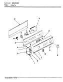 CONTROL PANEL (REV. A - D) Diagram and Parts List for YE20JN4  Magic Chef Dryer