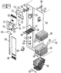 FREEZER COMPARTMENT Diagram and Parts List for RSW24E0DAB  Maytag Refrigerator