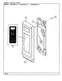 CONTROL PANEL Diagram and Parts List for DMN46HW-14T  Norge Microwave