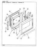 DOOR Diagram and Parts List for DMN46HW-14T  Norge Microwave