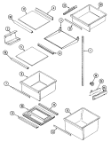 Part Location Diagram of 61001451 Whirlpool Deli Drawer