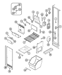 Part Location Diagram of 61001575 Whirlpool TRIM, DRAWER