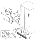 FRESH FOOD COMPARTMENT Diagram and Parts List for GS24Y8DV  Maytag Refrigerator