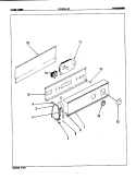 CONTROL PANEL (REV. A - B) Diagram and Parts List for YE20FA1C  Magic Chef Dryer