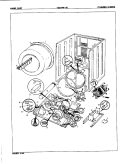 CYLINDER & DRIVE (REV. A - B) Diagram and Parts List for YE20FA3C  Magic Chef Dryer
