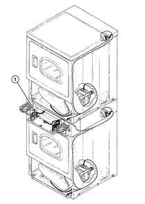 Harnesses 1 Diagram and Parts List for SSE117QF1500  Speed Queen Dryer