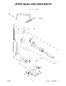 Upper wash and rinse parts Diagram and Parts List for MDB8959SKW0  Maytag Dishwasher