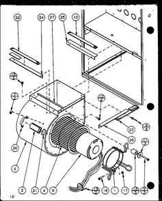 Section 4 Diagram and Parts List for GHI115A35C P6983133F Amana Heater