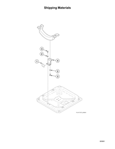 Shipping Materials Diagram and Parts List for AFNE9BSP115TN13  Speed Queen Washer