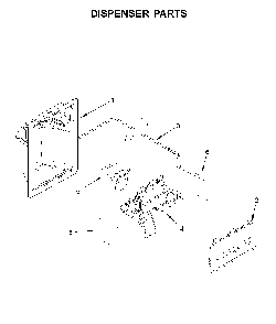 Dispenser Parts Diagram and Parts List for 1064651335710  Kenmore Refrigerator