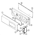 CONTROL PANEL Diagram and Parts List for YE209KW  Magic Chef Dryer