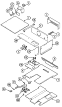 INTERNAL CONTROLS Diagram and Parts List for 9834XPB  Magic Chef Wall Oven