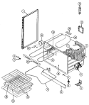 BODY Diagram and Parts List for 5651XRS  Magic Chef Range