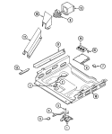 INTERNAL CONTROLS Diagram and Parts List for 6896XVB  Magic Chef Range