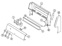 CONTROL PANEL (CE3520SRx) Diagram and Parts List for CE3500PPW  Crosley Range