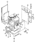 BODY Diagram and Parts List for 6551WRA  Magic Chef Range
