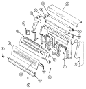 CONTROL PANEL Diagram and Parts List for 3889VRA  Magic Chef Range