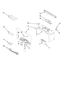 Cabinet And Air Flow Parts Diagram and Parts List for MMV5165BAS15  Maytag Microwave