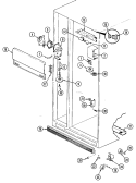 FRESH FOOD COMPARTMENT Diagram and Parts List for AS22M8A  Admiral Refrigerator