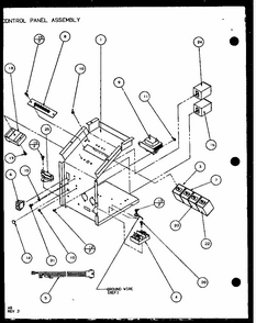 Control Panel Assembly (pth09300fr/p1103401r) (pth09400fr/p1103501r) Diagram and Parts List for PTH12300ER P9812615R Amana Air Conditioner