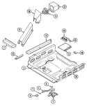 INTERNAL CONTROLS Diagram and Parts List for 5898XVB  Magic Chef Range