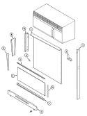 Part Location Diagram of 7720P167-60 Whirlpool TRIM, SIDE PANEL (RT)