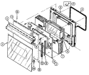 Part Location Diagram of 7701P120-60 Whirlpool HANDLE, DOOR (Black)