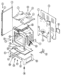 Part Location Diagram of 4011F207-19 Whirlpool BOX, BURNER