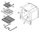 Part Location Diagram of WP74003019 Whirlpool Oven Bake Element