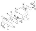 CONTROL PANEL Diagram and Parts List for 9824VPV  Magic Chef Wall Oven
