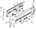 CONTROL PANEL - BACKGUARD Diagram and Parts List for 3510KPA  Magic Chef Range